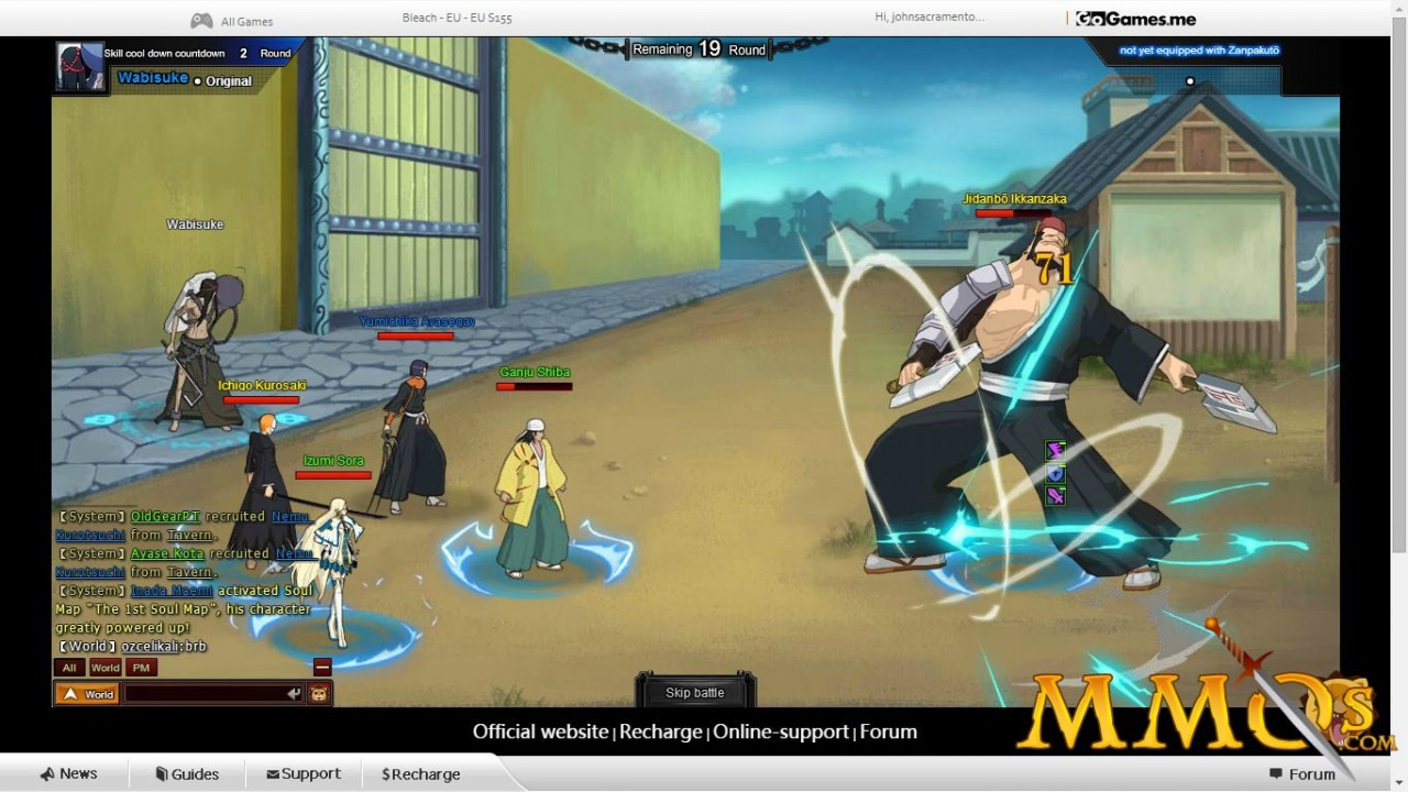 Présentation de bleach online Bleach Online