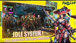 Battle Night: Cyberpunk-Idle RPG (Android) screenshot3