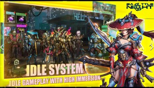 Battle Night: Cyberpunk-Idle RPG (Android) screenshot3