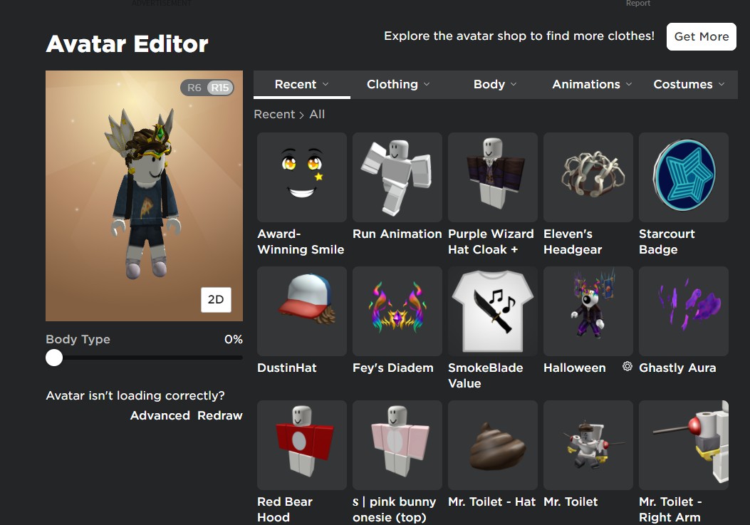 Mediumkey's modified avatar editor [Roblox] [Mods]