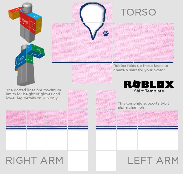 roblox designing template shirt