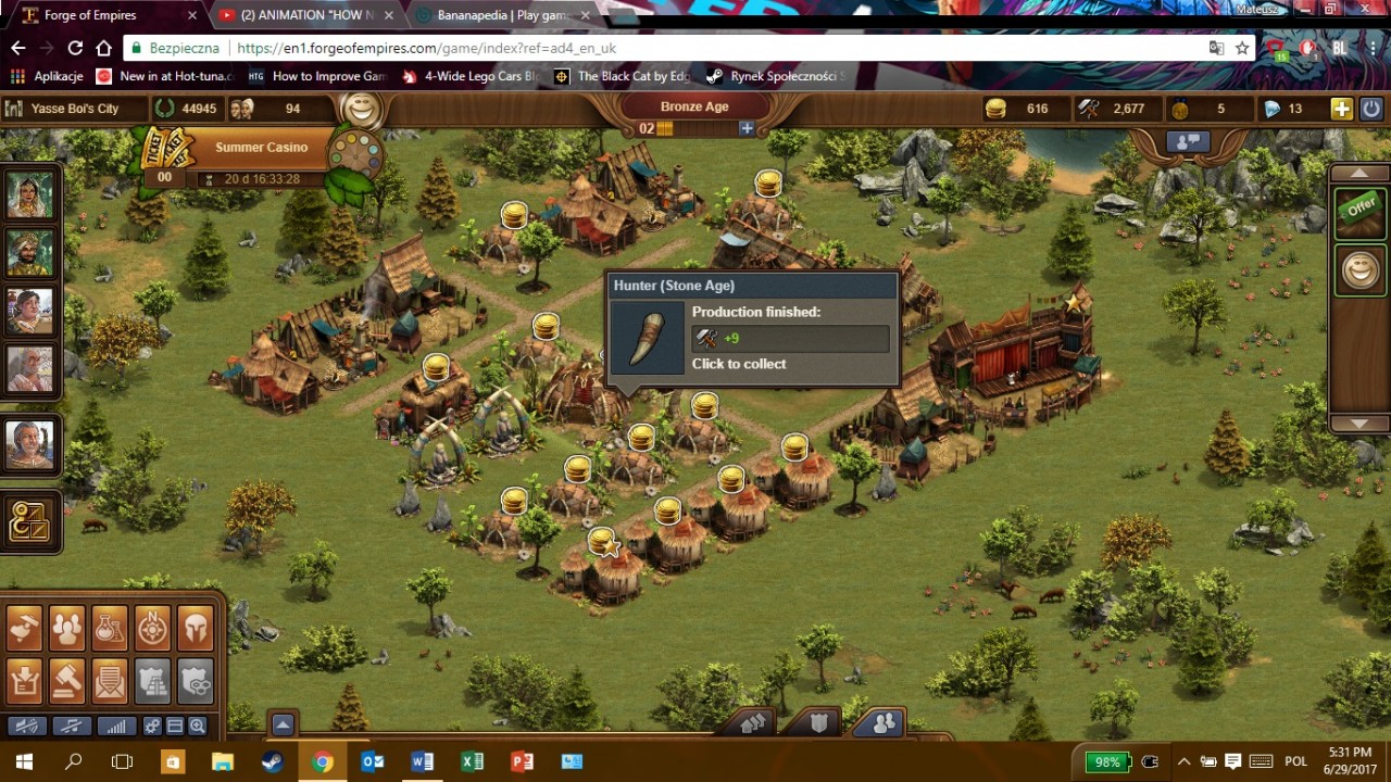 forge of empires side quest increase the outpur