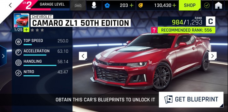 asphalt 9 legends list of all cars