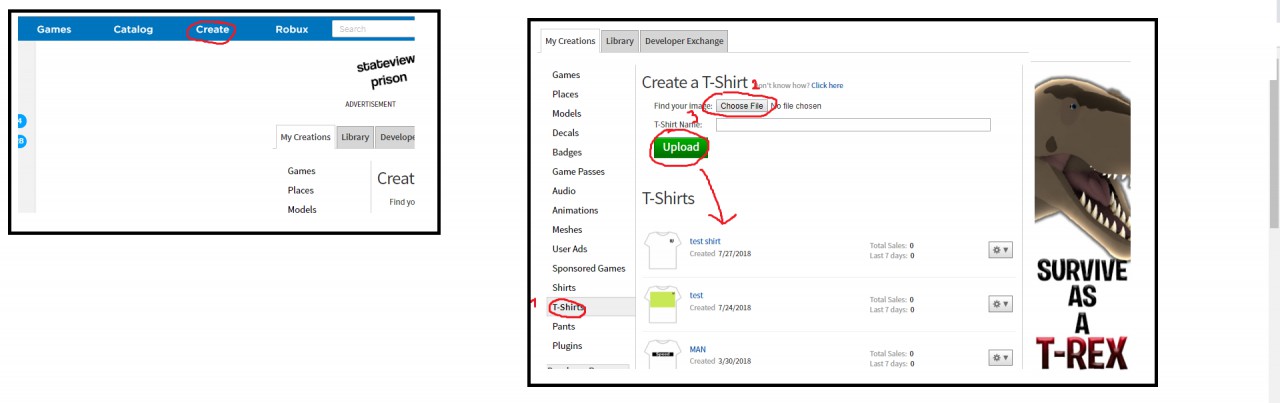 U Create A Shirt In Roblox