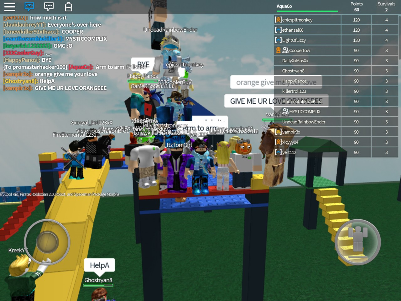 morph omg roblox